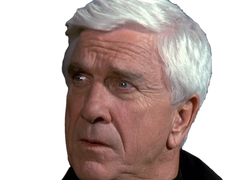 frank drebin policier inspecteur yatilunflic thenakedgun films saga comedie leslie nielsen acteur homme vieux comique