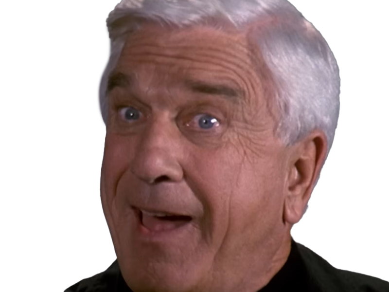 frank drebin policier inspecteur yatilunflic thenakedgun films saga comedie leslie nielsen acteur homme vieux comique