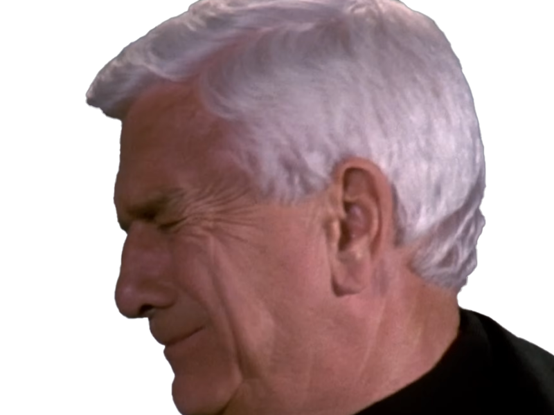 frank drebin policier inspecteur yatilunflic thenakedgun films saga comedie leslie nielsen acteur homme vieux comique