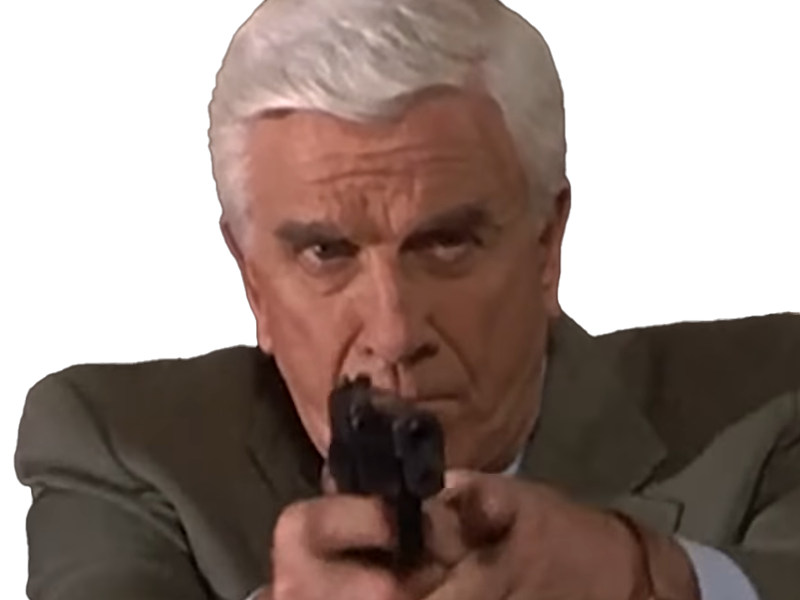 frank drebin policier inspecteur yatilunflic thenakedgun films saga comedie leslie nielsen acteur homme vieux comique