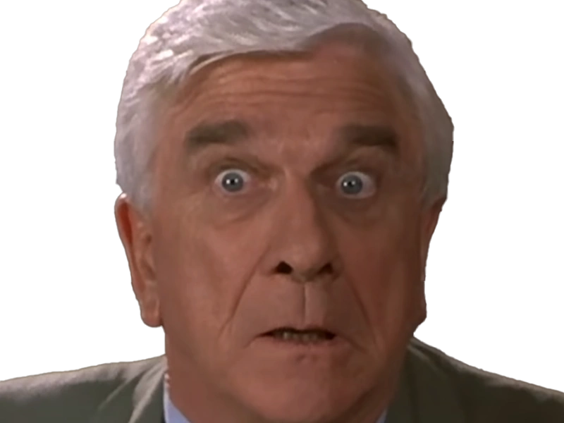 frank drebin policier inspecteur yatilunflic thenakedgun films saga comedie leslie nielsen acteur homme vieux comique