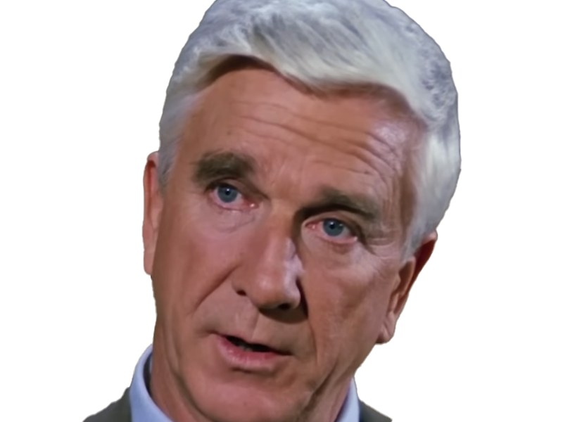 frank drebin policier inspecteur yatilunflic thenakedgun films saga comedie leslie nielsen acteur homme vieux comique