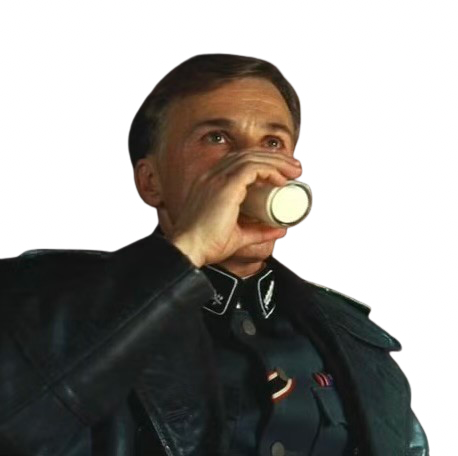 hans landa uniforme lait boire verre allemand inglorious besterds colonel ss schutzstaffel reich