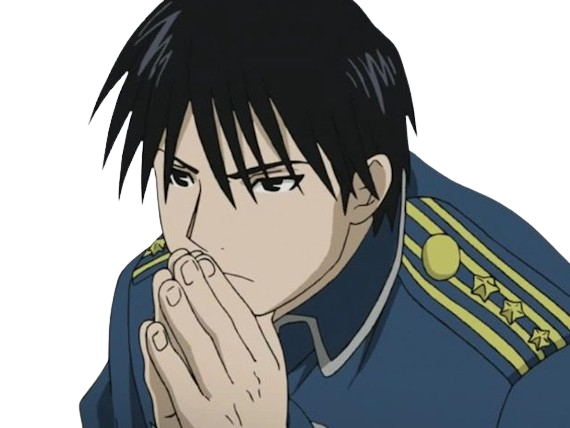 roy mustang full metal alchemist fma anime manga homme militaire colonel flame amestris alchimiste feu