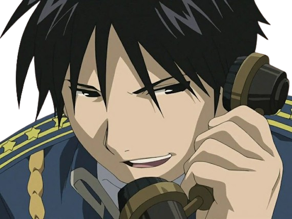 roy mustang full metal alchemist fma anime manga homme militaire colonel flame amestris alchimiste feu