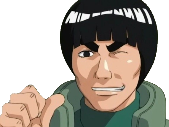 gai maito might guy shinobi ninja jonin gros sourcils taijutsu naruto shippuden manga anime homme