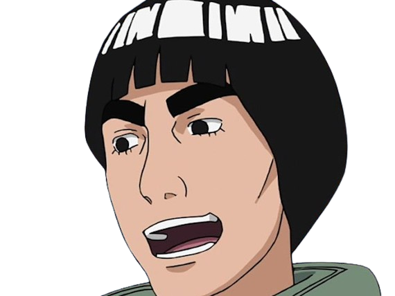 gai maito might guy shinobi ninja jonin gros sourcils taijutsu naruto shippuden manga anime homme