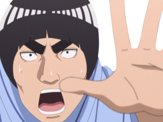 gai maito might guy shinobi ninja jonin gros sourcils taijutsu naruto shippuden manga anime homme