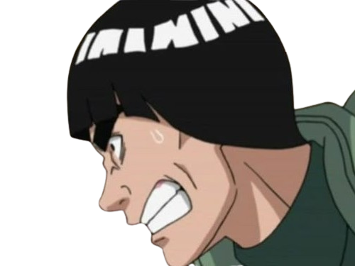 gai maito might guy shinobi ninja jonin gros sourcils taijutsu naruto shippuden manga anime homme