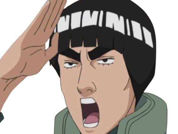 gai maito might guy shinobi ninja jonin gros sourcils taijutsu naruto shippuden manga anime homme