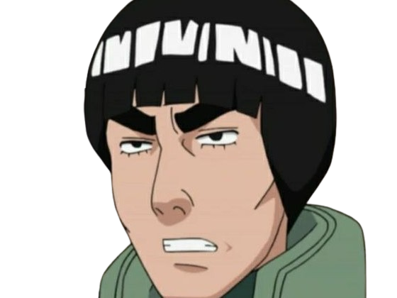 gai maito might guy shinobi ninja jonin gros sourcils taijutsu naruto shippuden manga anime homme