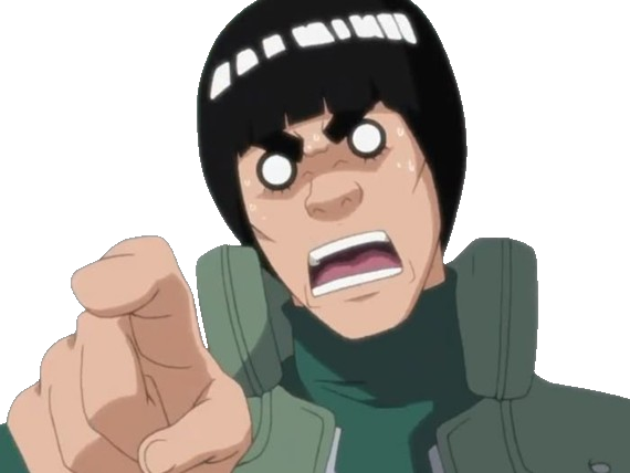 gai maito might guy shinobi ninja jonin gros sourcils taijutsu naruto shippuden manga anime homme