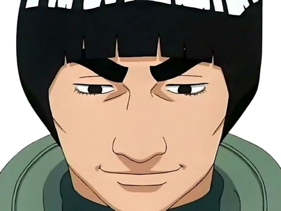 gai maito might guy shinobi ninja jonin gros sourcils taijutsu naruto shippuden manga anime homme