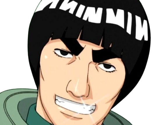 gai maito might guy shinobi ninja jonin gros sourcils taijutsu naruto shippuden manga anime homme