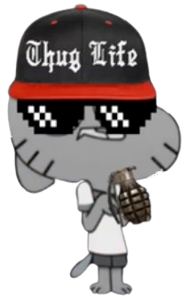 gumball lacoste tn qlf mlg thug life obey casquette lunettes minecraft pixel monde incroyable teen