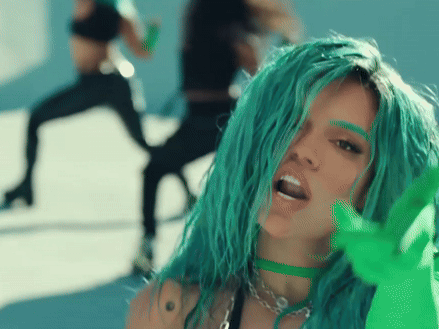 karol g sejodioto bleu turquoise gif