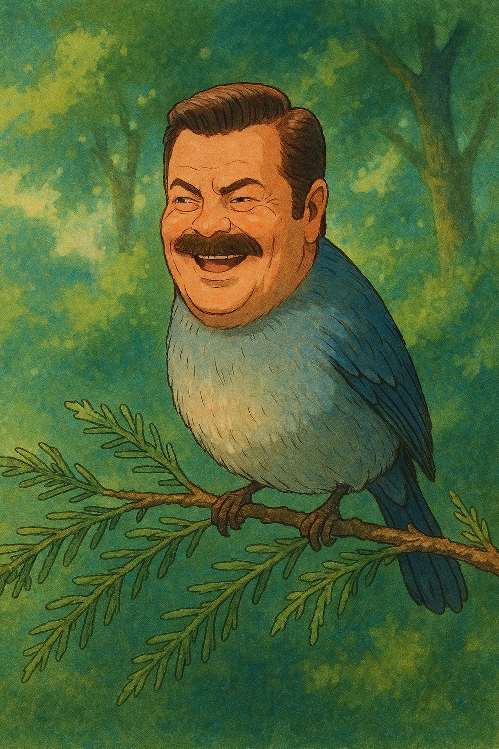ghibli risitas oiseau rire