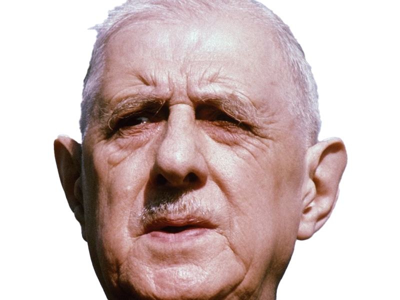 charles de gaulle general president resistant francais politique grand homme etat militaire ecrivain theoricien couleur