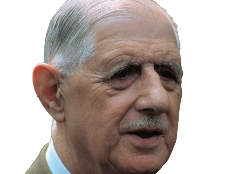 charles de gaulle general president resistant francais politique grand homme etat militaire ecrivain theoricien couleur