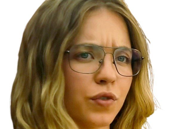 sydney sweeney actrice americaine femme blonde euphoria lunettes