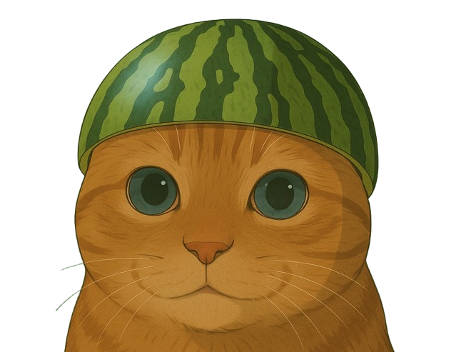 chat miroir melon risitas pasteque ghibli