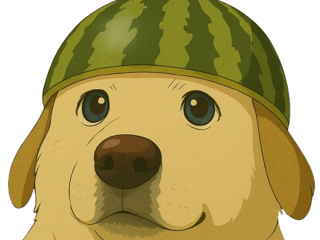 chien dog animal meme pasteque watermelon melon labrador zoom ghibli