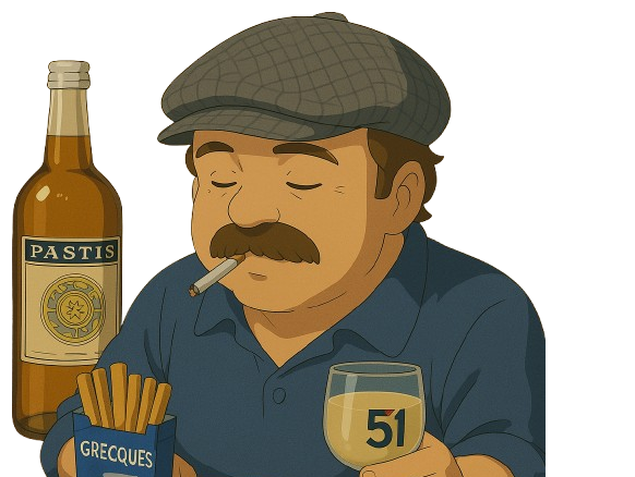 ouvrier casanis bar ricard pastis cafe ghibli