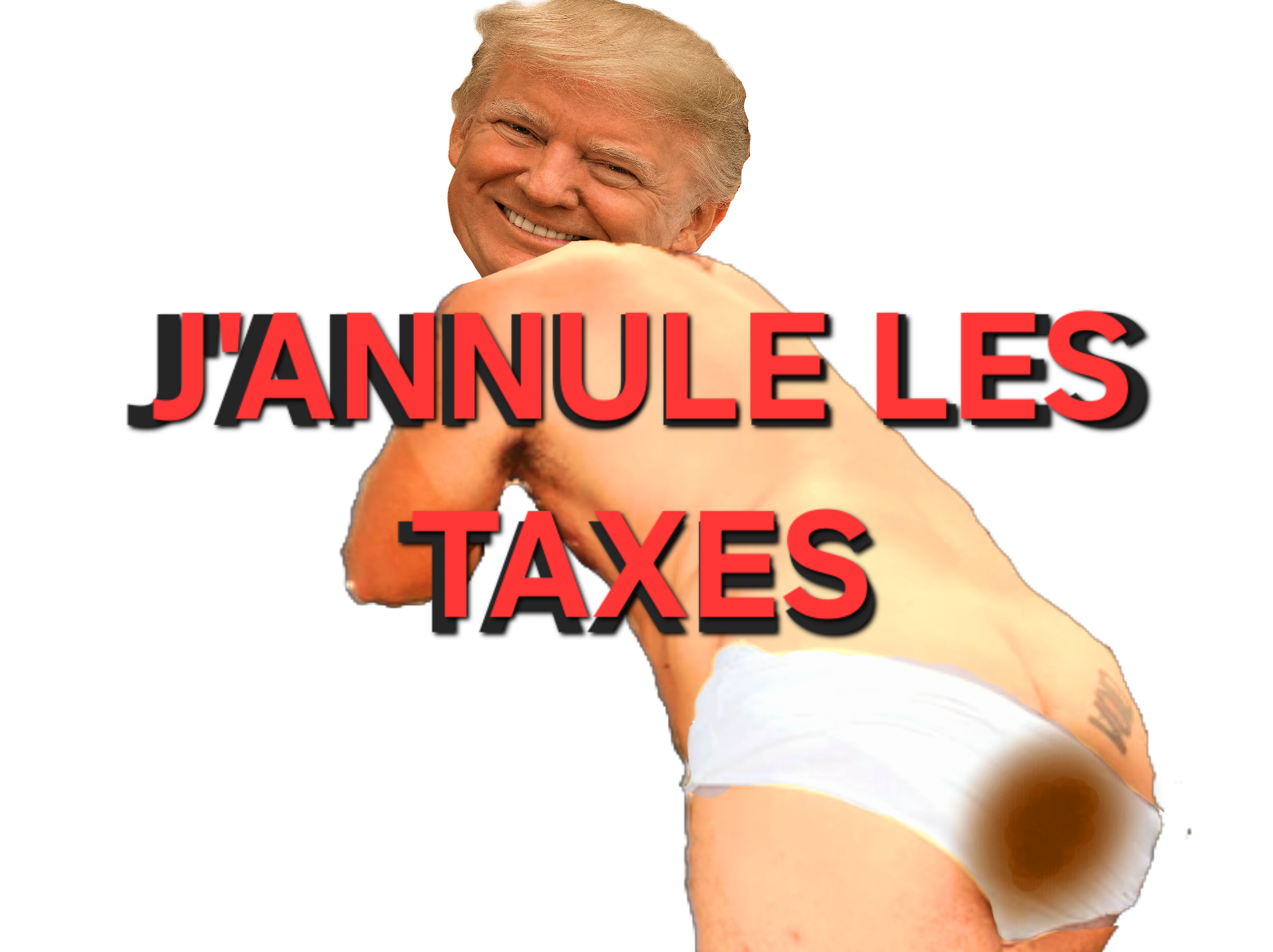 cash dans le slip slibard froc frocard donald trump annule taxes prout chine