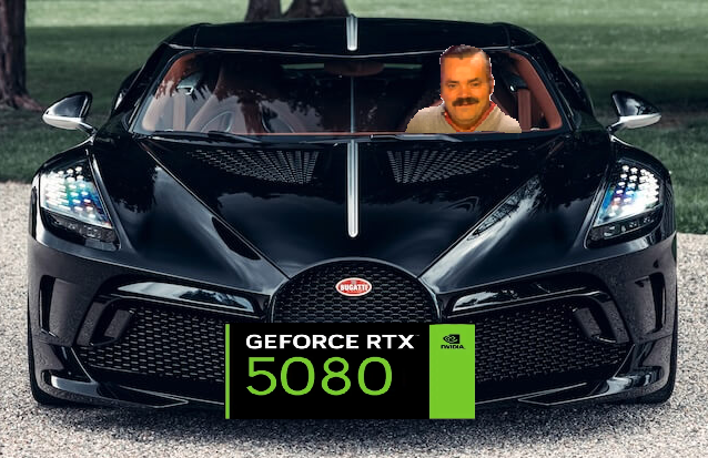 rtx 5080 bugatti ferrari 5090