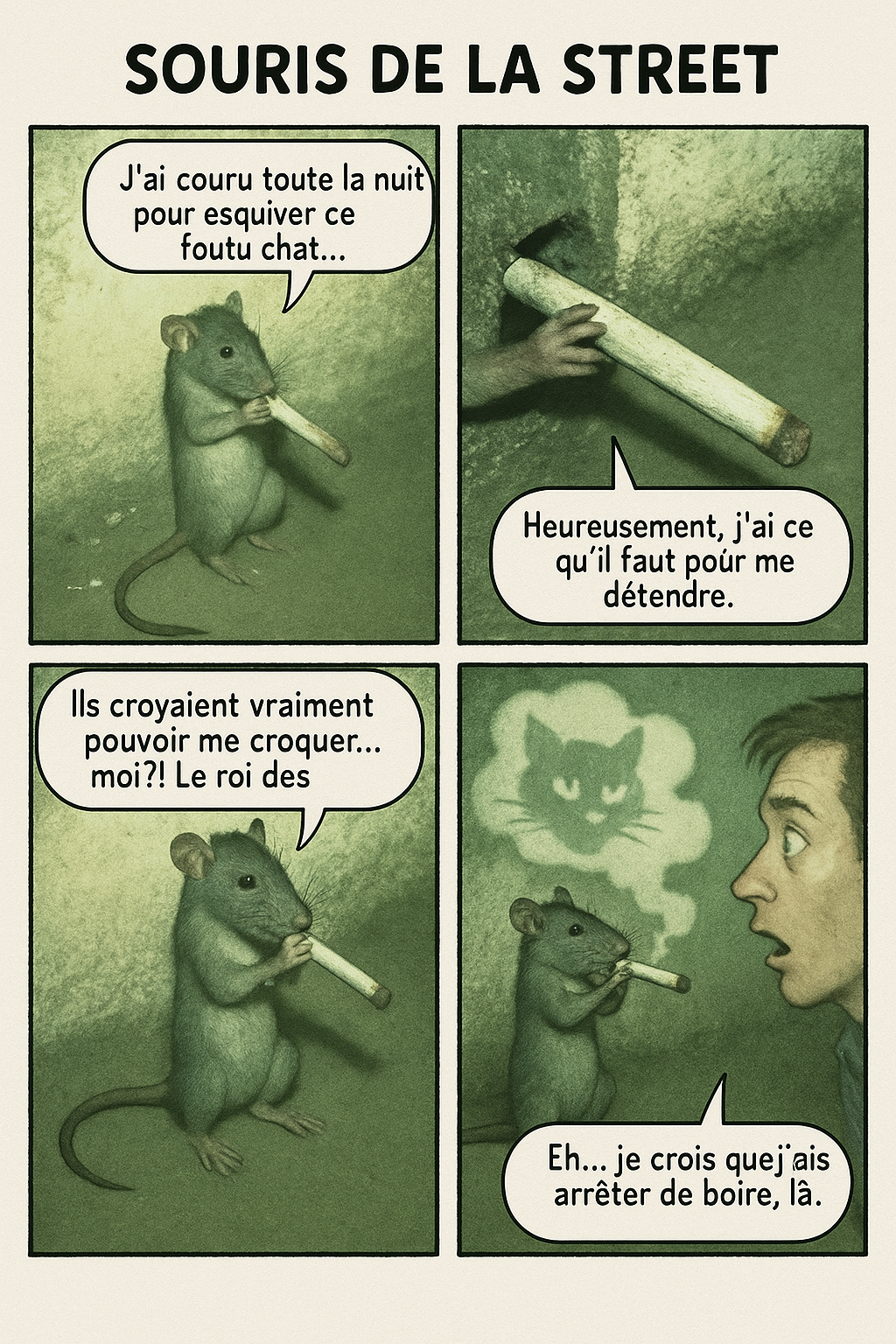 bd souris rat bedo fume clope