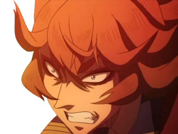 mereoleona vermillion black clover lions flamboyant capitaine compagnie moupe theresa naghene