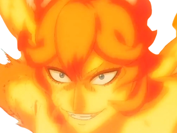 mereoleona vermillion black clover lions flamboyant capitaine compagnie moupe theresa naghene