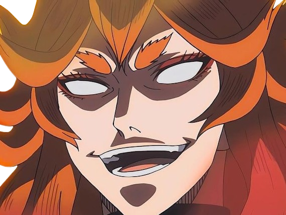 mereoleona vermillion black clover lions flamboyant capitaine compagnie moupe theresa naghene