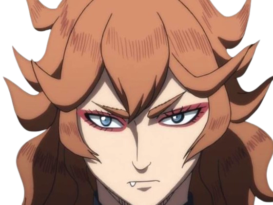 mereoleona vermillion black clover lions flamboyant capitaine compagnie moupe theresa naghene