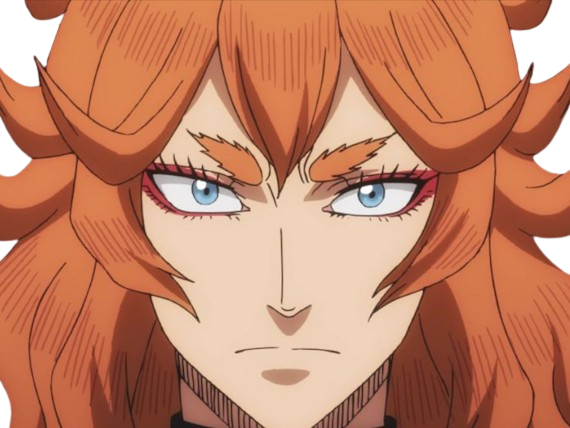 mereoleona vermillion black clover lions flamboyant capitaine compagnie moupe theresa naghene