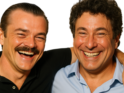 ami smile copain frere calin heureux sourire jesus risitas