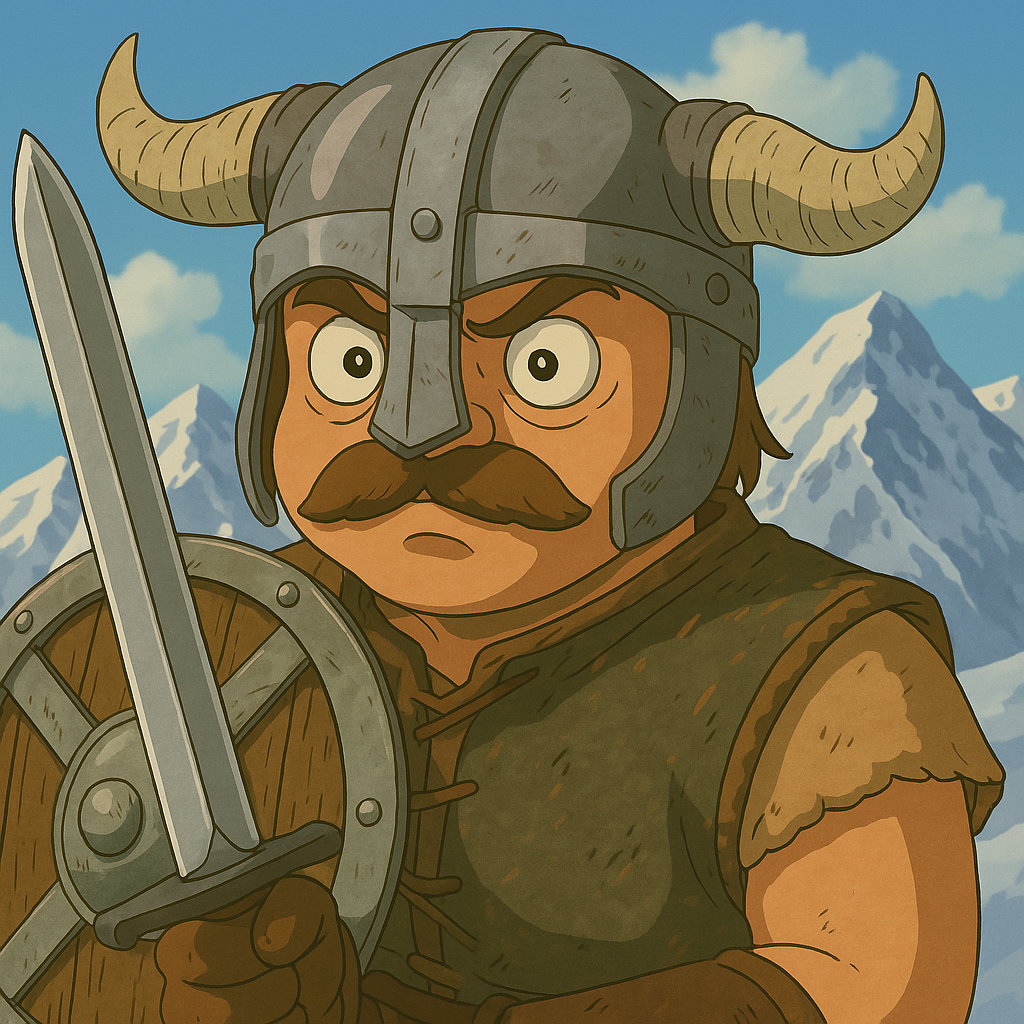 ghibli skyrim viking elder scrolls guerrier risitas