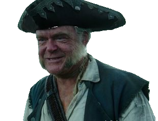 gibbs joshamee chapeau pirate souriant