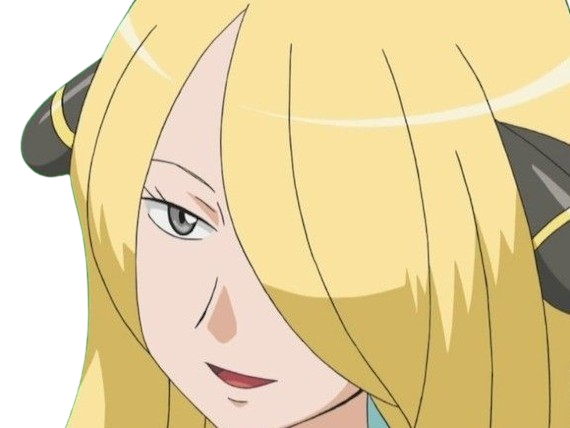 cynthia maitre ligue sinnoh dresseuse pokemon pkm 4g diamant perle platine jeu anime manga femme