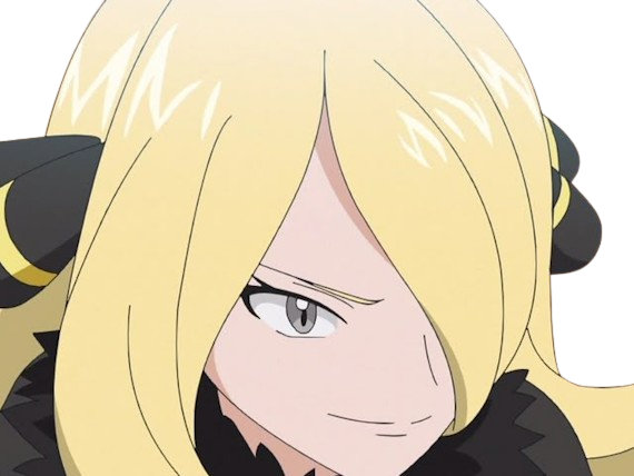 cynthia maitre ligue sinnoh dresseuse pokemon pkm 4g diamant perle platine jeu anime manga femme