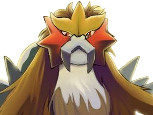 moupe entei pokemon pkm legendaire fauves trio 2g