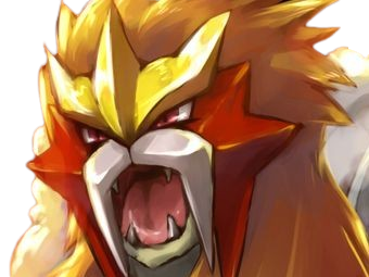 moupe entei pokemon pkm legendaire fauves trio 2g