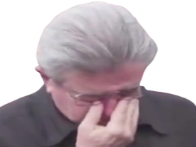 pleure fragile faux cul yeux rouge lunette melenchon pleureuse