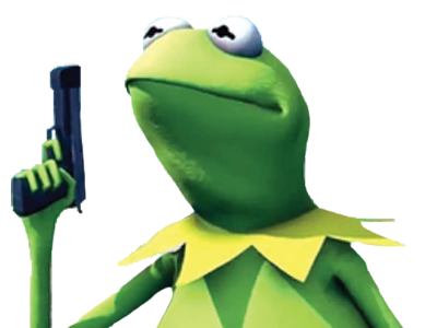 kermit the frog gun autre pistolet arme muppets muppet grenouille