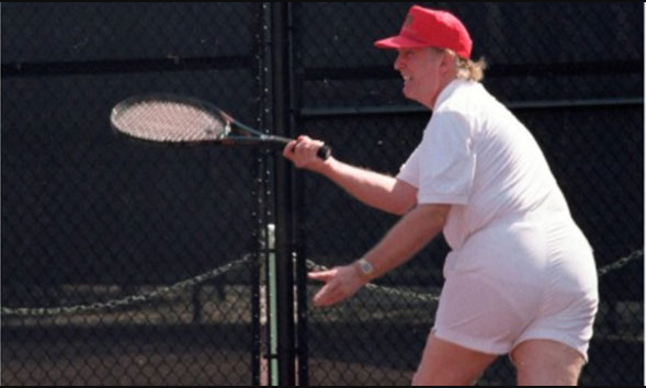 trump short tennis