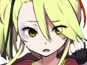 demons robots deathpolca kj kikoojap anime manga jeu video blonde fille waifu peur effrayee terrifiee