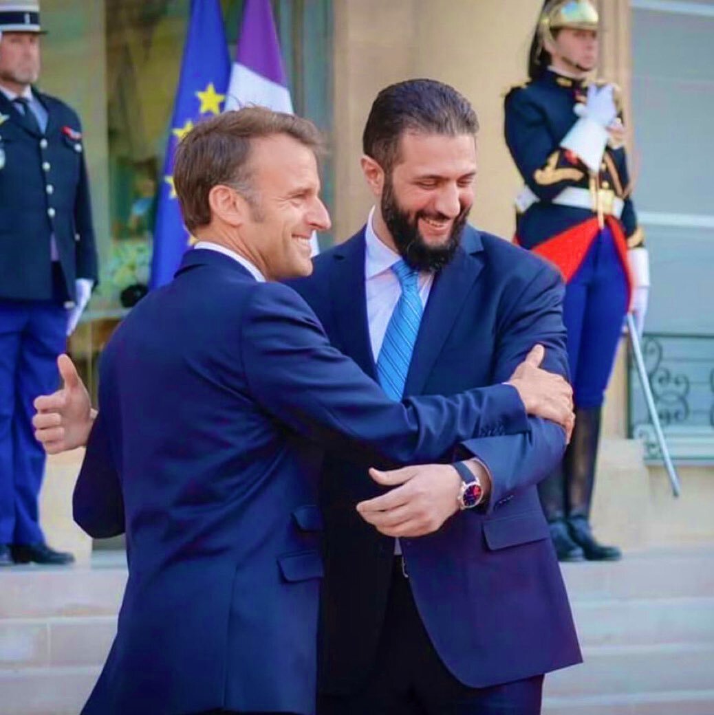 glandilus manu jupiter elysee scandal bachar joulani charaa charia qaida terro macrotte syria nosra irak