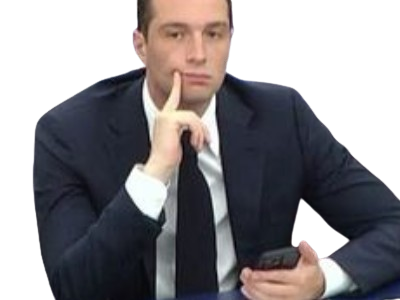 ennui pensif sennuie pense thinking bardella jordanbardella jordan fn rn lepen europe droite france
