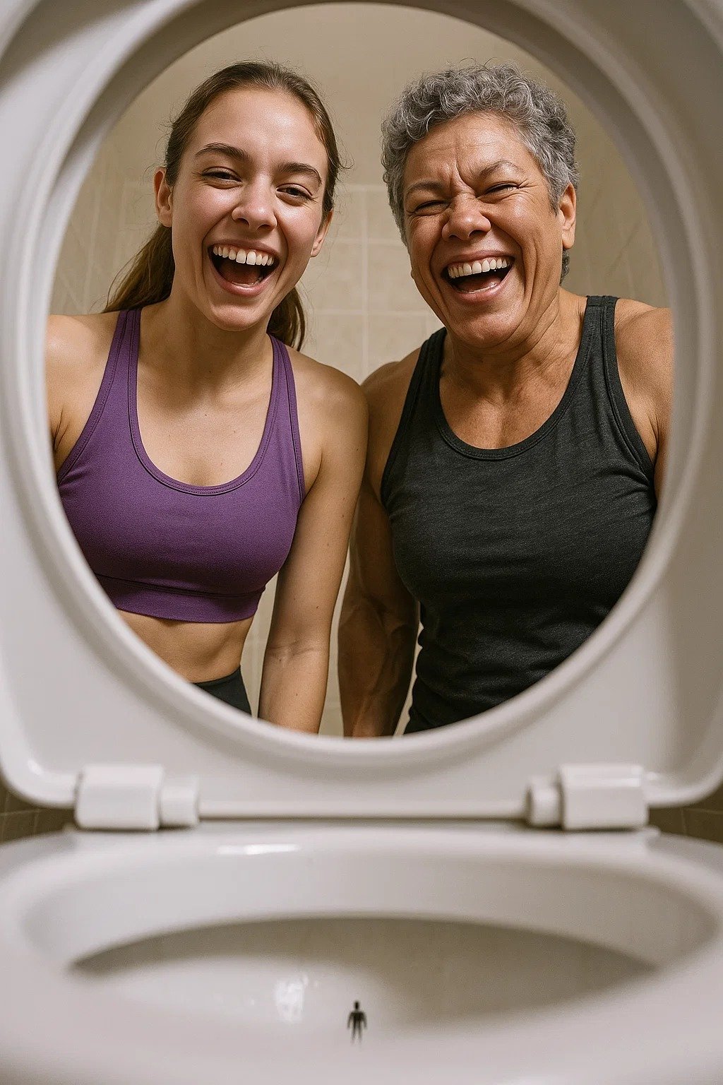 femme jeune milf blanche noire toilette giantess geante virus retrecie sexy jolie simp