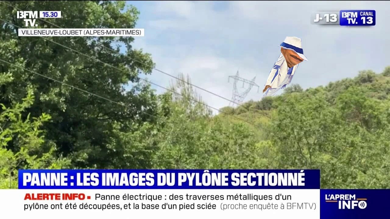 cannes electricite ecolo mickael jackson penche poteau pylone selection bfm